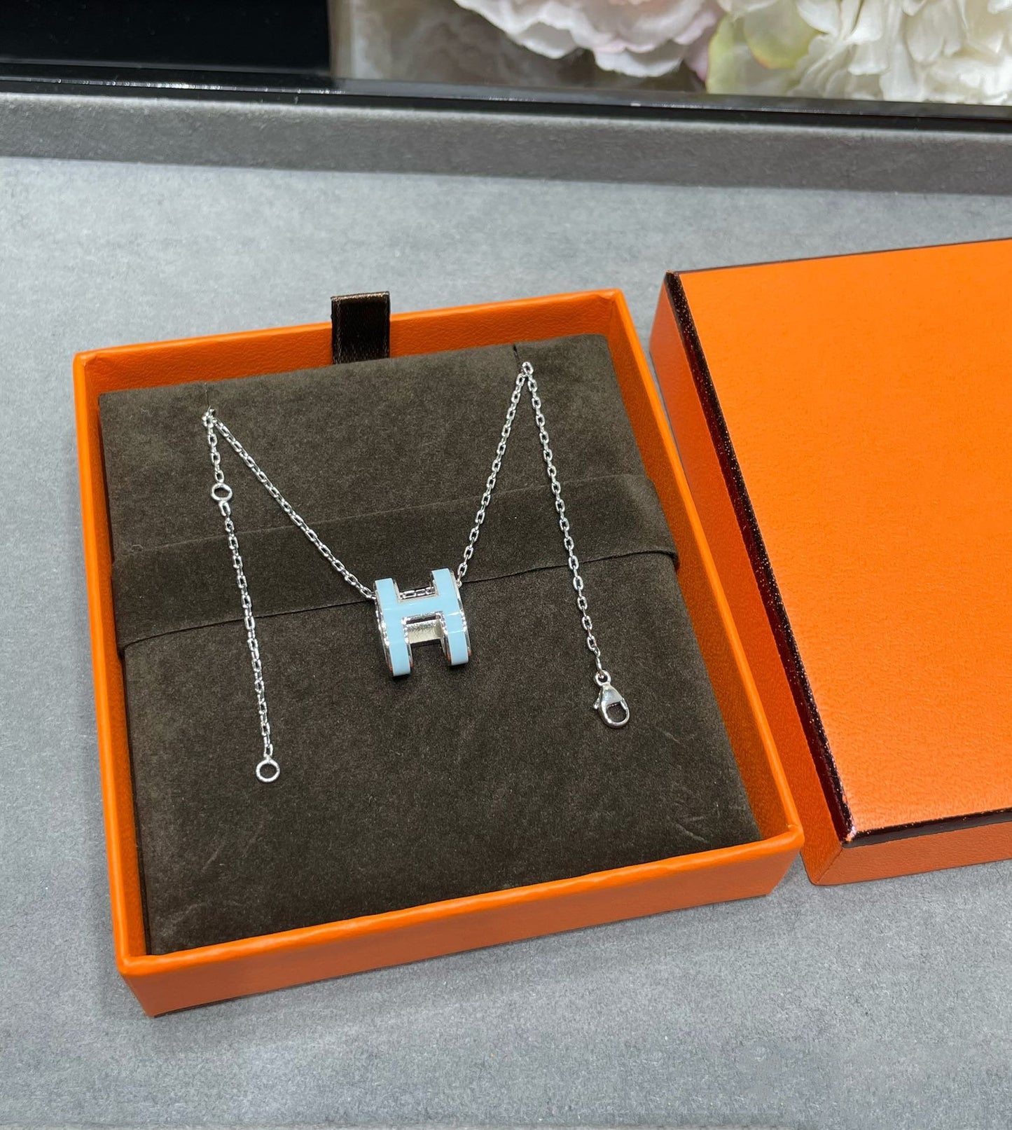 [Kismet Jewels ]POP H SKY BLUE NECKLACE