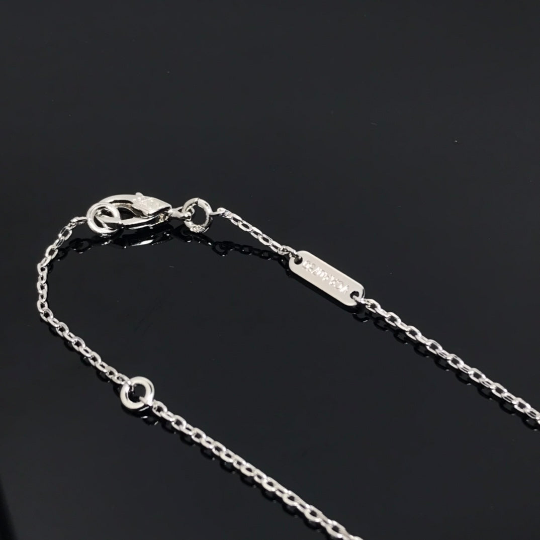[Kismet Jewels ]CLOVER PIETERSITE SILVER LONG NECKLACE