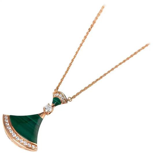 [Kismet Jewels ]DREAM NECKLACE MALACHITE DIAMOND