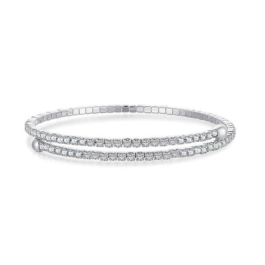 [Kismet Jewels ]Row of Diamonds Round Fashion Bracelet