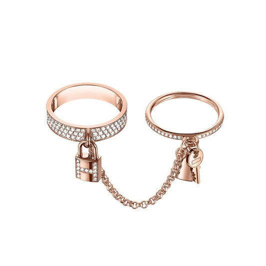 [Kismet Jewels ]HM KELLY CLOCHETTE DOUBLE RING IN  WITH DIAMONDS