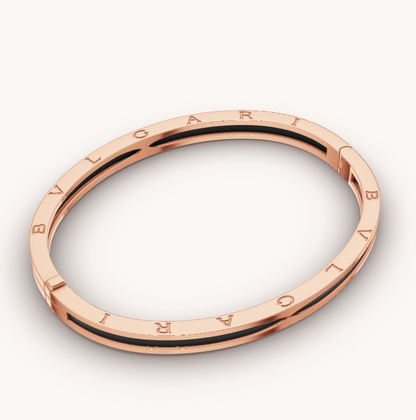 [Kismet Jewels ]ZERO 1 PINK GOLD WITH BLACK CERAMIC BRACELET