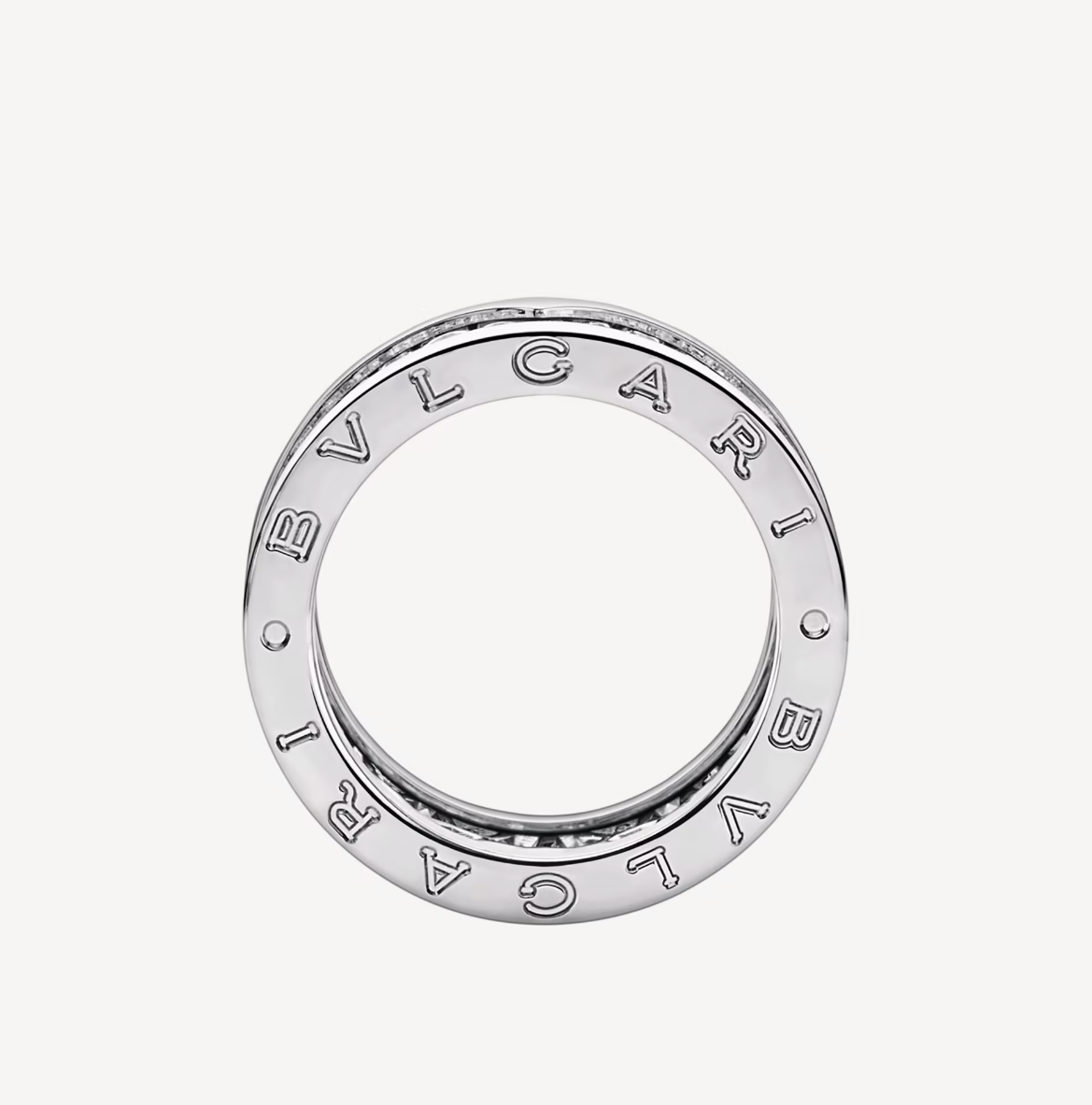 [Kismet Jewels ]ZERO 1 WITH PAVED DIAMONDS ON THE SPIRAL RING