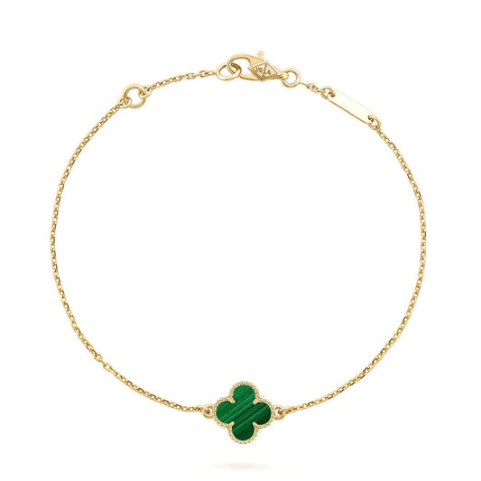 [Kismet Jewels ]CLOVER BRACELET MALACHITE 1 MOTIF