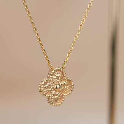 [Kismet Jewels ]CLOVER 15MM  BRONZING NECKLACE