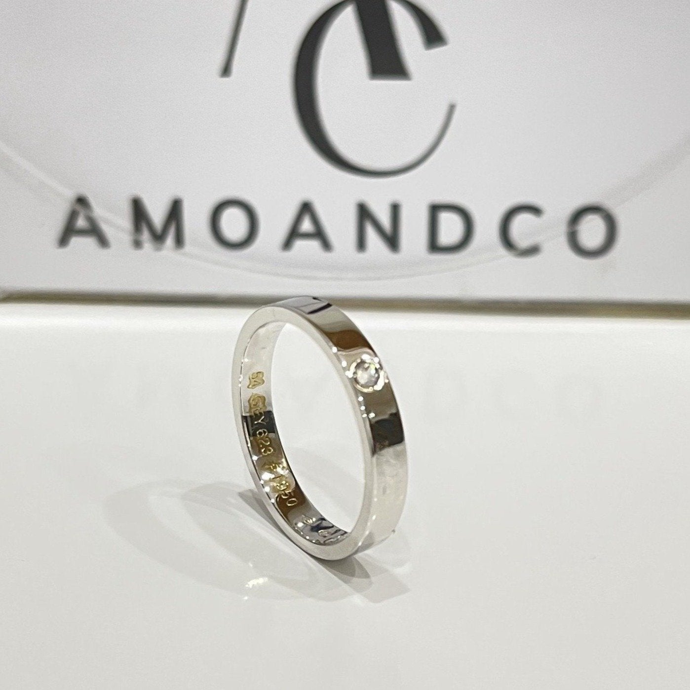 [Kismet Jewels ]LOVE RING 4MM 1 DIAMOND