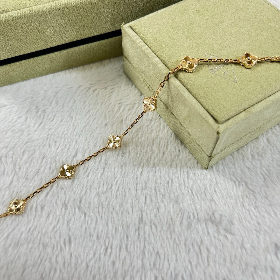 [Kismet Jewels ]CLOVER 6 MOTIF DIAMOND BRACELET