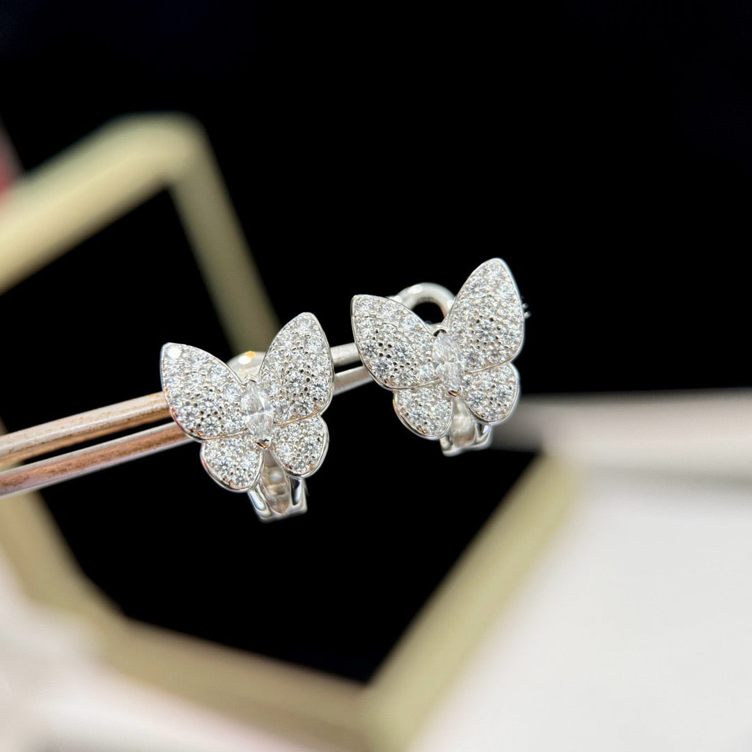 [Kismet Jewels ]BUTTERFLY ALL DIAMOND EARRINGS