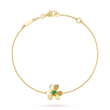 [Kismet Jewels ]FRIVOLE GOLD FLOWER PINK MALACHITE BRACELET