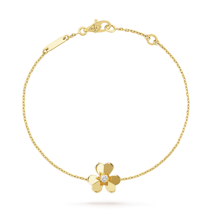 [Kismet Jewels ]FRIVOLE GOLD FLOWER PINK MALACHITE BRACELET