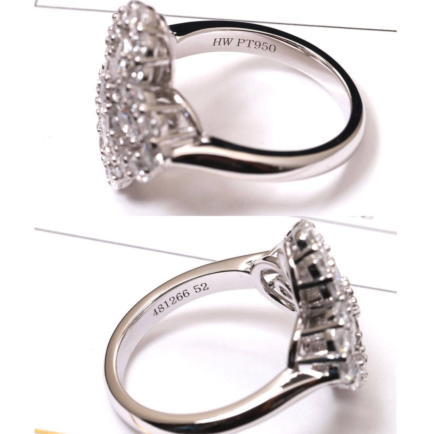 [Kismet Jewels ]LOOP RING FULL MOTIF DIAMOND 16MM SILVE