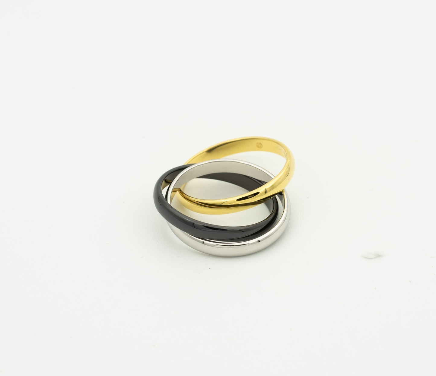 [Kismet Jewels ]TRINITY RING BLACK GOLD SILVER