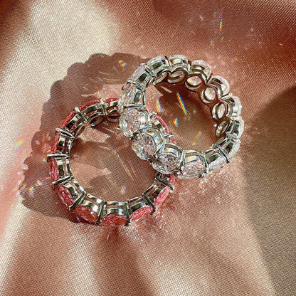 [Kismet Jewels ]Dainty Elongated Cushion Cut Tennis Ring