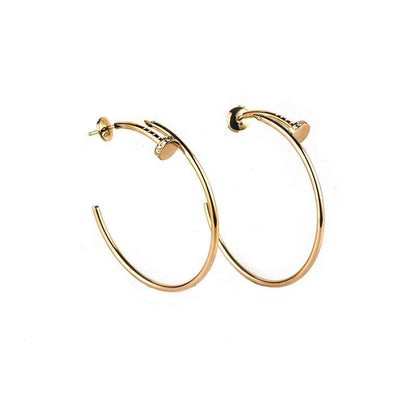 [Kismet Jewels ]JUSTE EARRINGS GOLD DIAMONDS 1.8MM