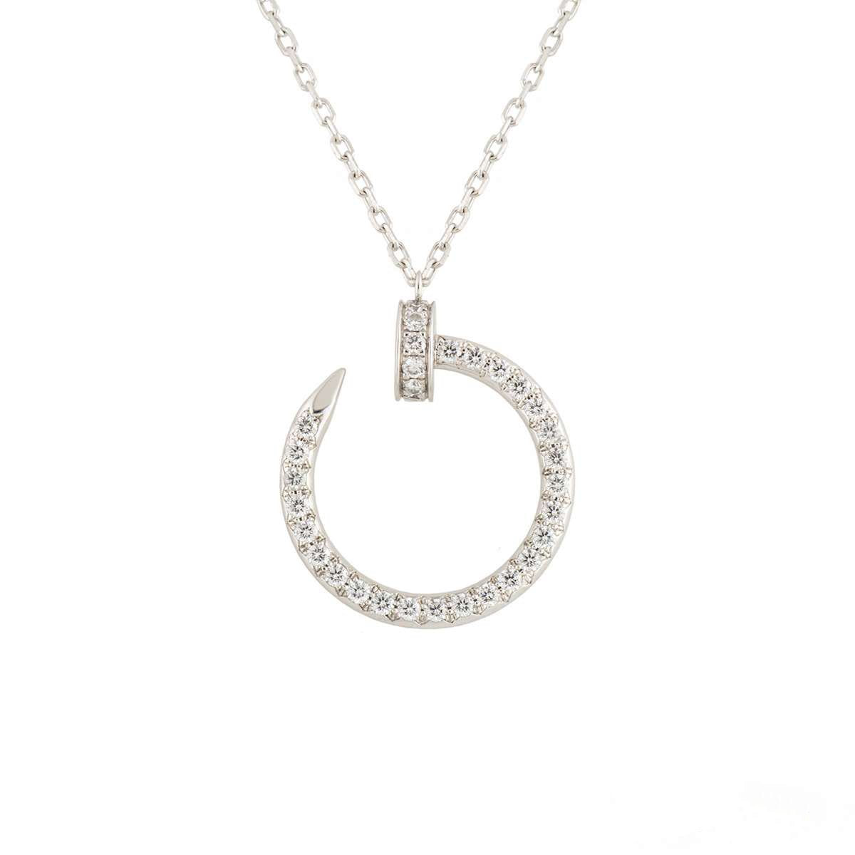 [Kismet Jewels ]JUSTE NECKLACE SILVER DIAMONDS