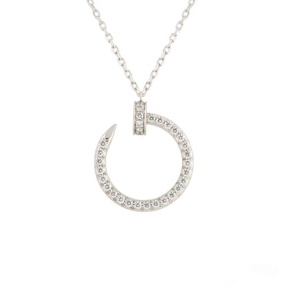 [Kismet Jewels ]JUSTE NECKLACE SILVER DIAMONDS