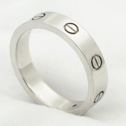 [Kismet Jewels ]LOVE RING 4MM 1 DIAMOND SILVER
