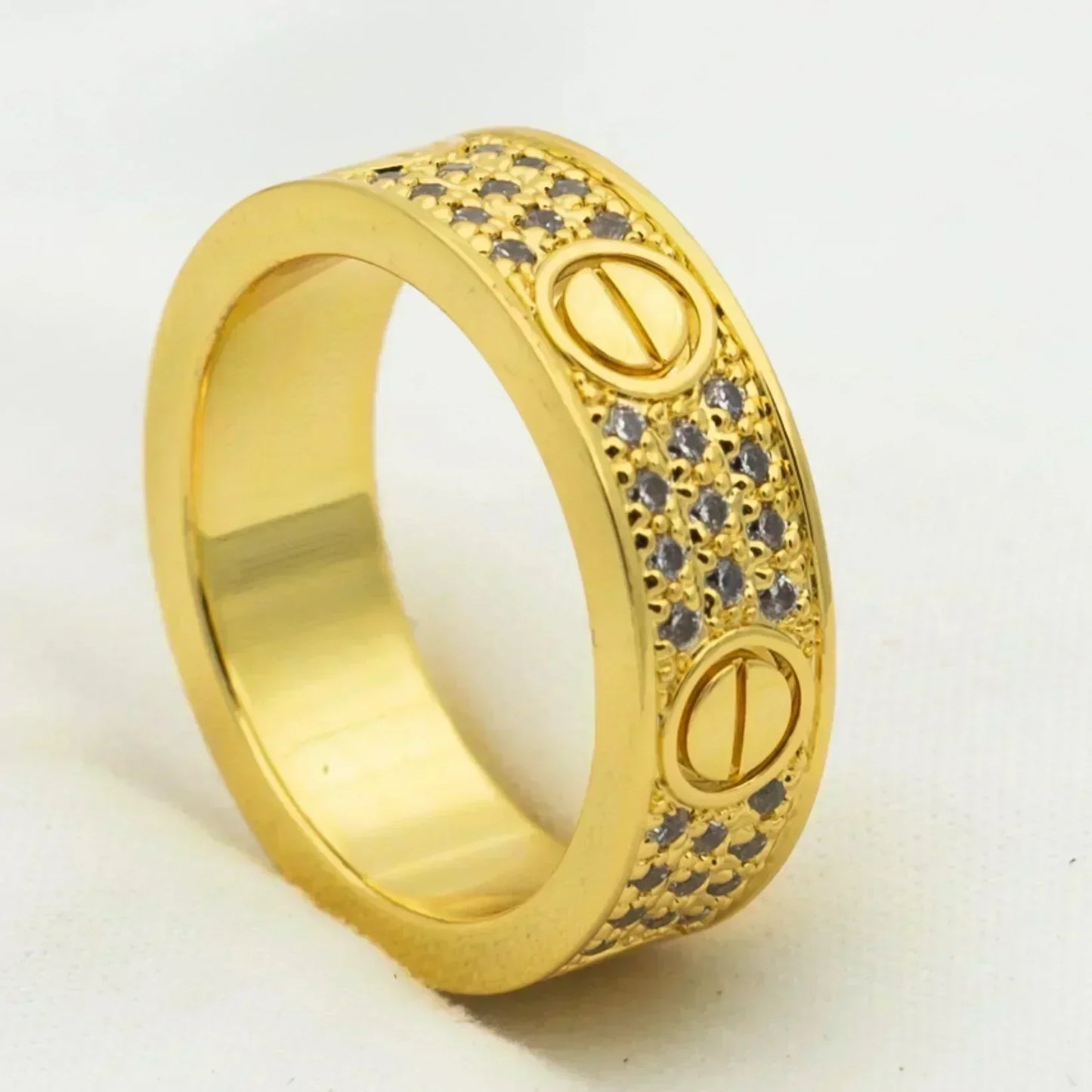 [Kismet Jewels ]LOVE RING 5.5MM DIAMONDS PAVED