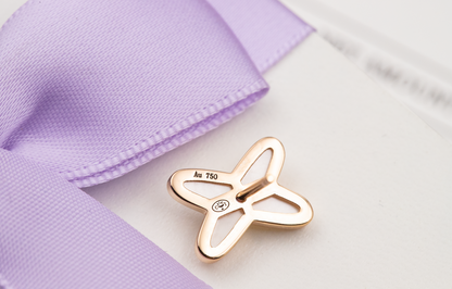 [Kismet Jewels ]JEUX DE WHITE MOP PINK GOLD DIAMOND EARRINGS