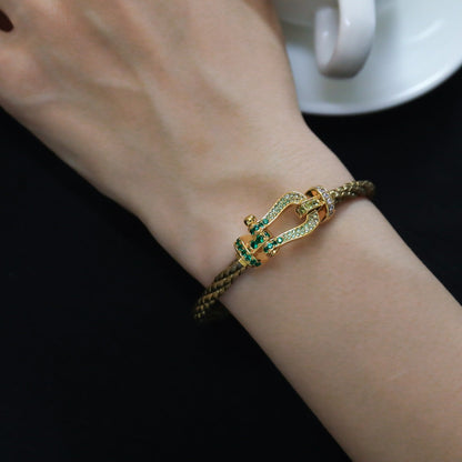 [Kismet Jewels ]FORCE 10 GOLD GREEN DIAMOND PAVED