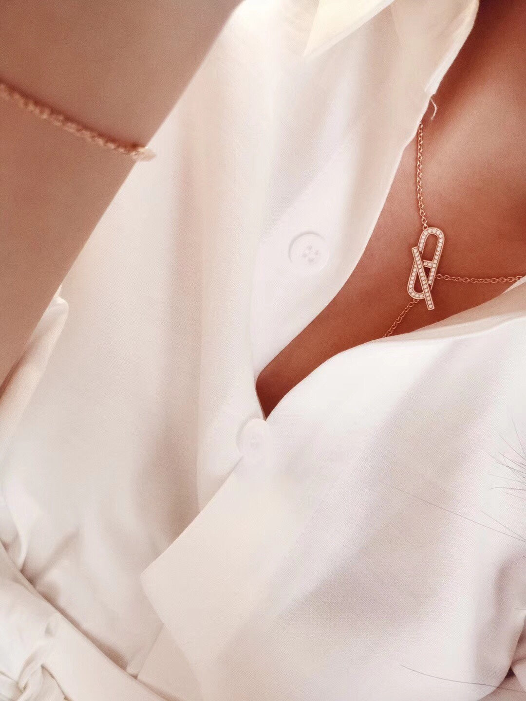 [Kismet Jewels ]HM FIRE PIG NOSE NECKLACE TRENDY STREET