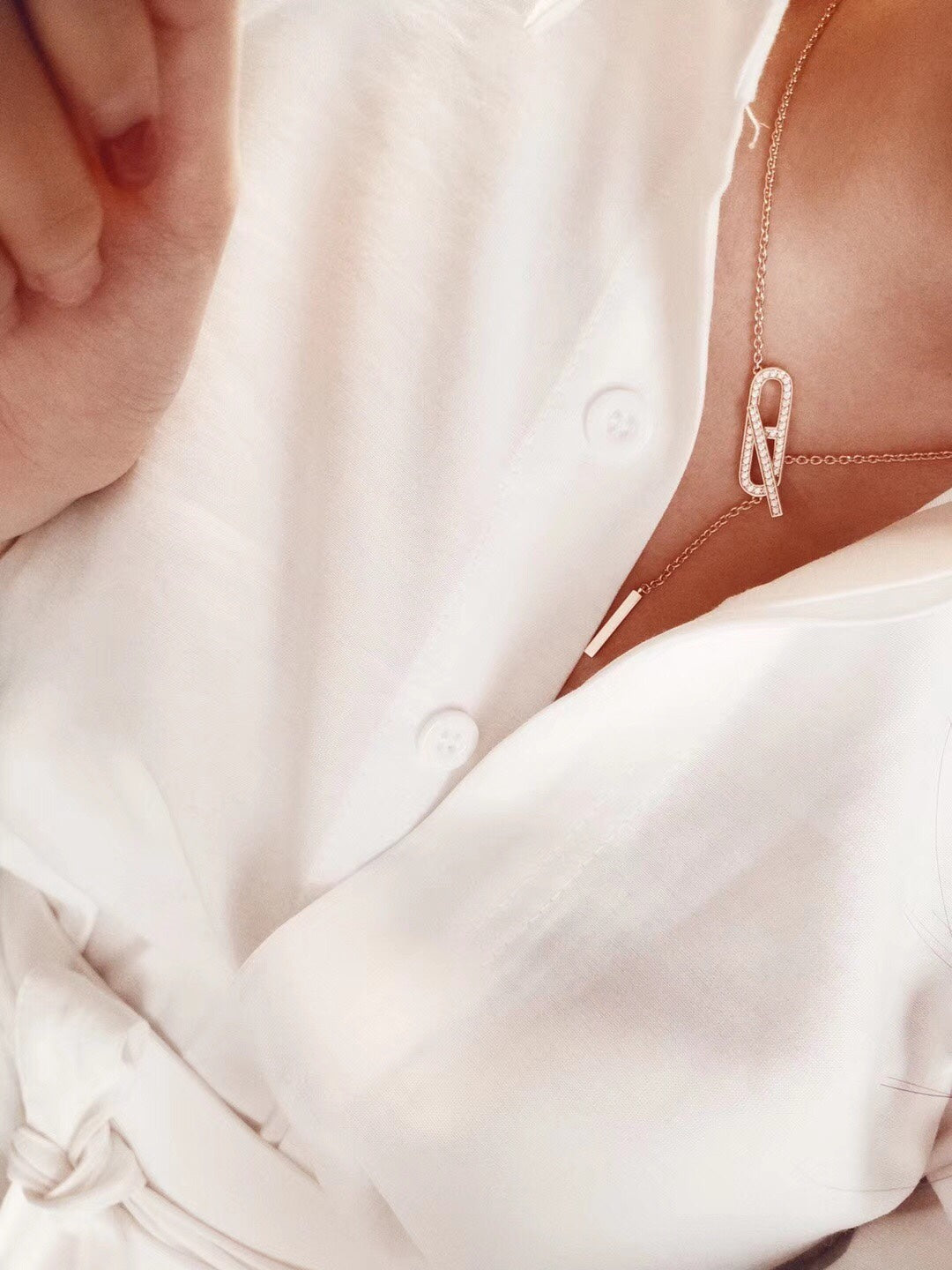 [Kismet Jewels ]HM FIRE PIG NOSE NECKLACE TRENDY STREET