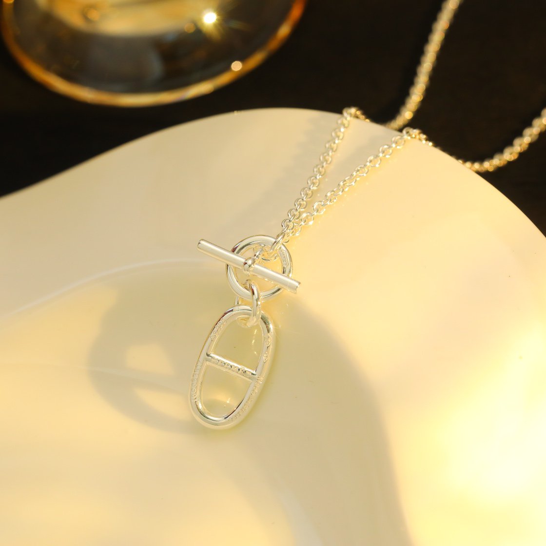 [Kismet Jewels ]HM CHAINE D'ANCRE PENDANT NECKLACE STERLING SILVER