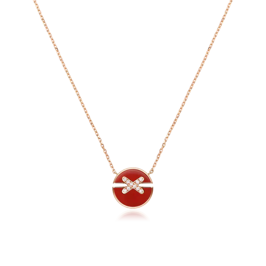 [Kismet Jewels ]JEUX DE ROSE GOLD DIAMOND NECKLACE