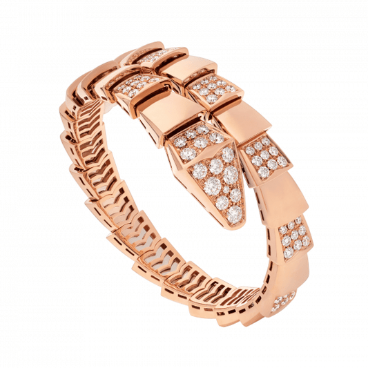 [Kismet Jewels ]SERPENTI WIDE BRACELET PINK GOLD DIAMOND