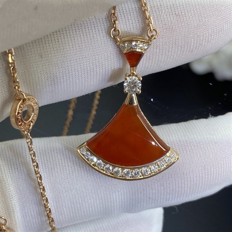 [Kismet Jewels ]DREAM NECKLACE CARNELIAN DIAMOND