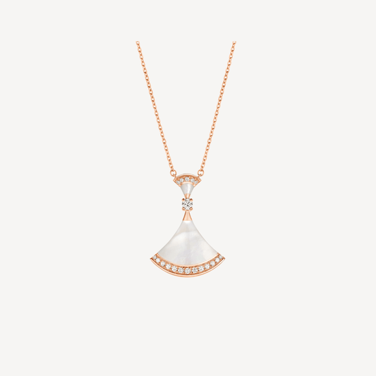 [Kismet Jewels ]DREAM NECKLACE MOP PINK GOLD DIAMOND
