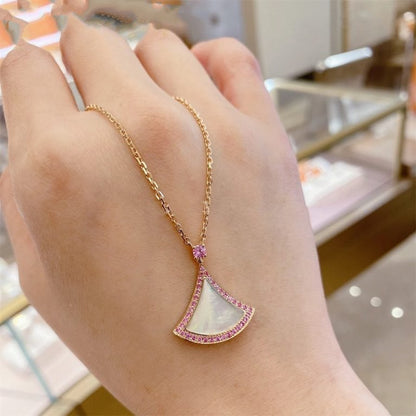 [Kismet Jewels ]DREAM NECKLACE MOP DIAMOND PINK