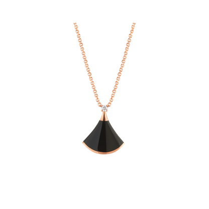 [Kismet Jewels ]DREAM NECKLACE ONYX 1 DIAMOND