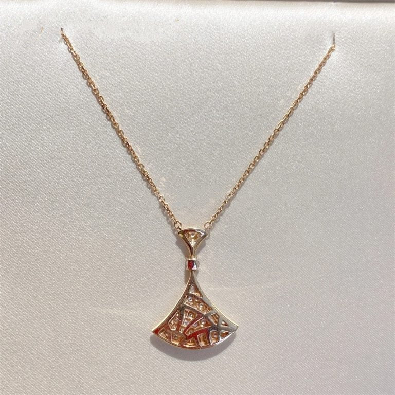 [Kismet Jewels ]DREAM NECKLACE PINK GOLD FULL DIAMOND