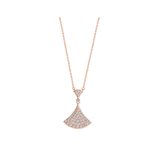 [Kismet Jewels ]DREAM NECKLACE PINK GOLD FULL DIAMOND
