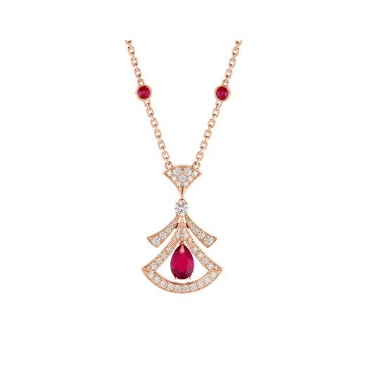 [Kismet Jewels ]DREAM NECKLACE CARNELIAN DIAMOND PINK GOLD