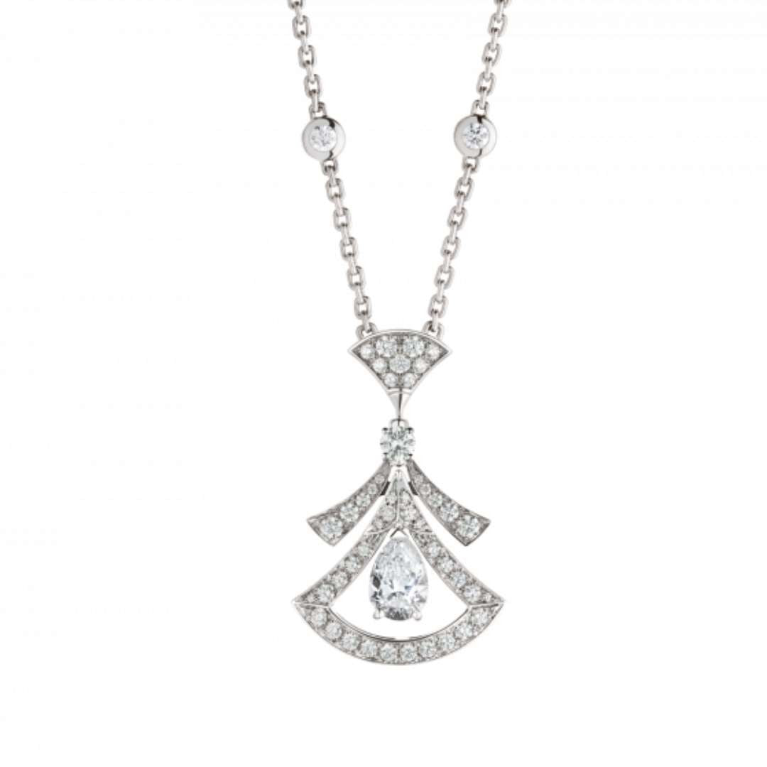 [Kismet Jewels ]DREAM NECKLACE WHITE DIAMOND SILVER