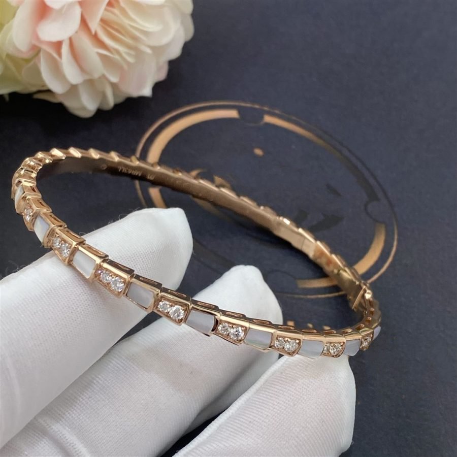 [Kismet Jewels ]SERPENTI BRACELET PINK GOLD MOP DIAMOND