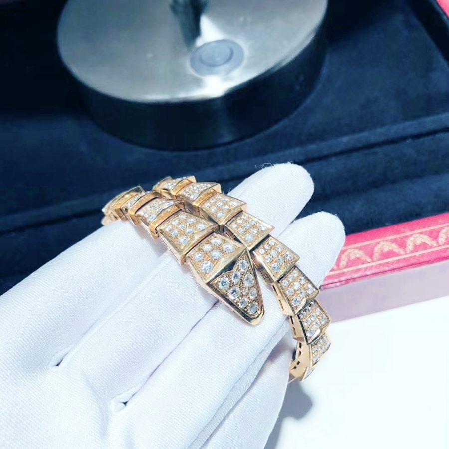 [Kismet Jewels ]SERPENTI BRACELET 8MM PINK GOLD DIAMOND