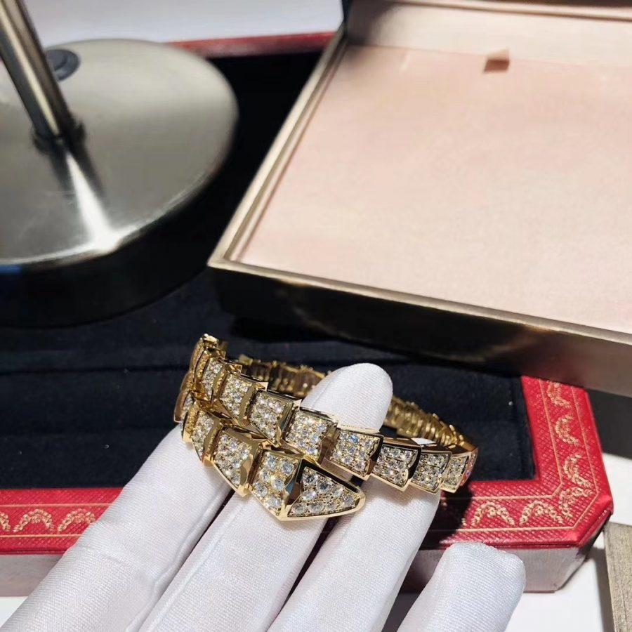 [Kismet Jewels ]SERPENTI BRACELET 8MM GOLD DIAMOND