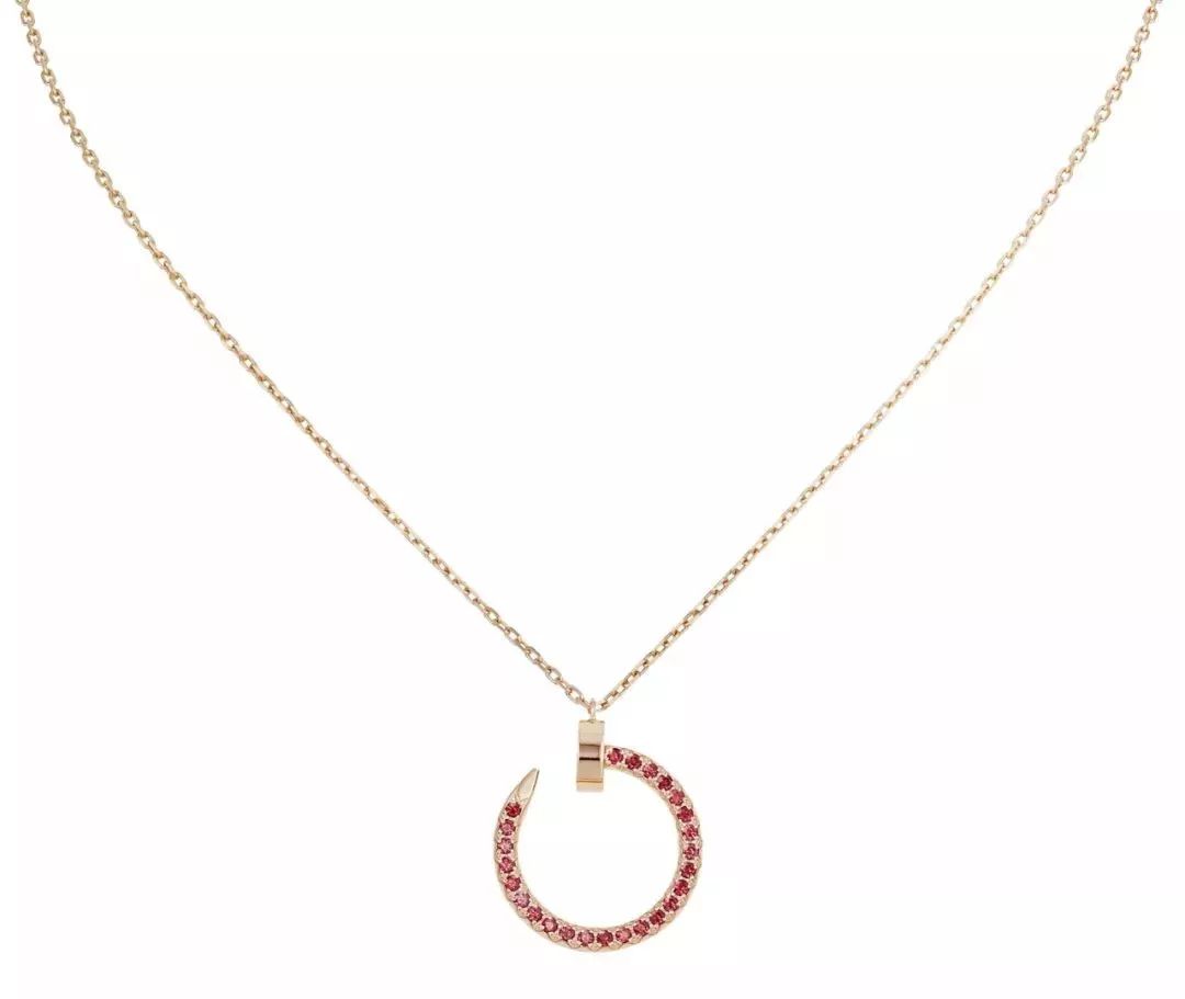 [Kismet Jewels ]JUSTE NECKLACE GOLD RED DIAMONDS