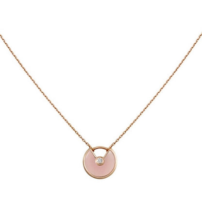 [Kismet Jewels ]AMULETTE ROSE GOLD PINK MOP NECKLACE