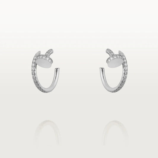 [Kismet Jewels ]JUSTE EARRINGS 12.75MM SILVER DIAMOND