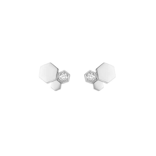 [Kismet Jewels ]BEE LOVE SILVER DIAMOND EARRINGS