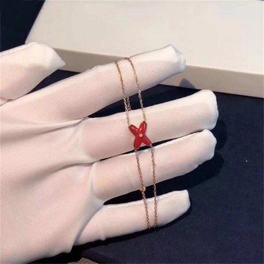 [Kismet Jewels ]JEUX BRACELET CARNELIAN PINK GOLD 1 DIAMOND