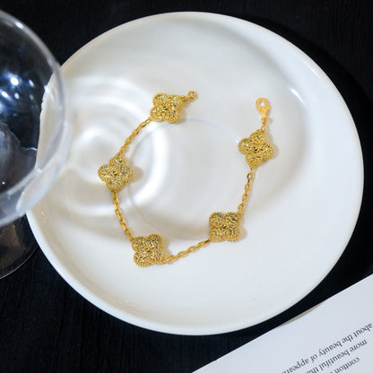 [Kismet Jewels ]CLOVER 5 MOTIFS BRONZING BRACELET