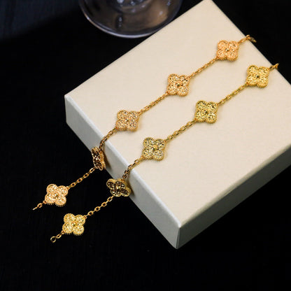 [Kismet Jewels ]CLOVER 5 MOTIFS BRONZING BRACELET