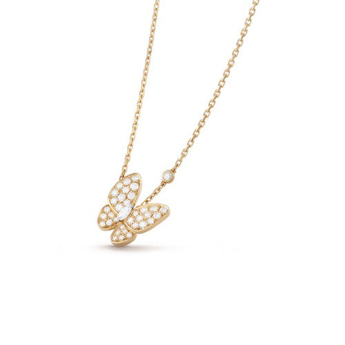 [Kismet Jewels ]BUTTERFLY DIAMOND NECKLACE