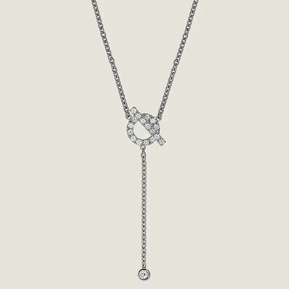[Kismet Jewels ]FINESSE SILVER DIAMOND NECKLACE