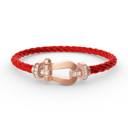 [Kismet Jewels ]FORCE LARGE HORSESHOE HALF DIAMOND BRACELET ROSE GOLD